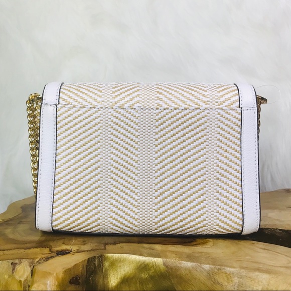 Michael Kors Kinsley Weaved Shoulder Flap Bag - Picture 4 of 8